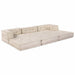 Pernă 3 pcs Crem 70 x 70 x 54 cm Poliester - WALTI WALTI