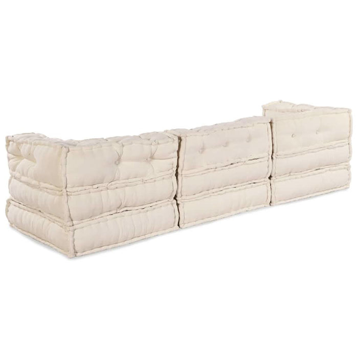 Pernă 3 pcs Crem 70 x 70 x 54 cm Poliester - WALTI WALTI