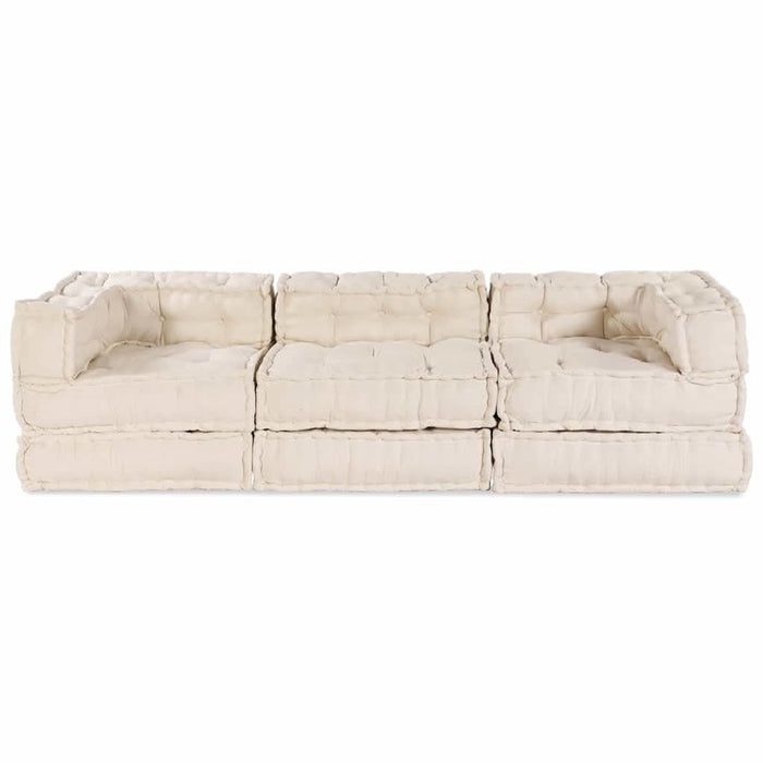 Pernă 3 pcs Crem 70 x 70 x 54 cm Poliester - WALTI WALTI