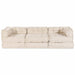 Pernă 3 pcs Crem 70 x 70 x 54 cm Poliester - WALTI WALTI