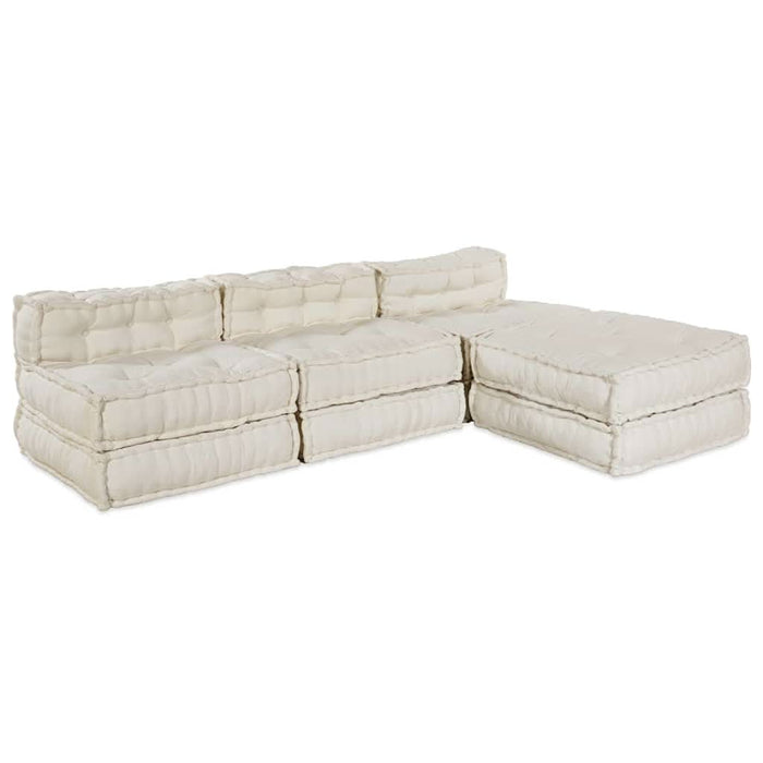 Pernă 4 pcs Crem 70 x 70 x 54 cm Poliester - WALTI WALTI