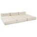 Pernă 4 pcs Crem 70 x 70 x 54 cm Poliester - WALTI WALTI