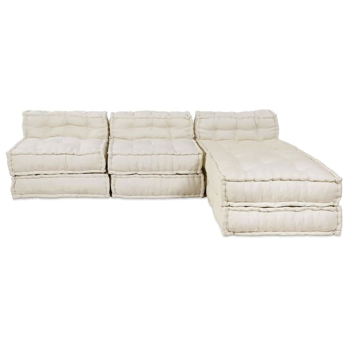 Pernă 4 pcs Crem 70 x 70 x 54 cm Poliester - WALTI WALTI