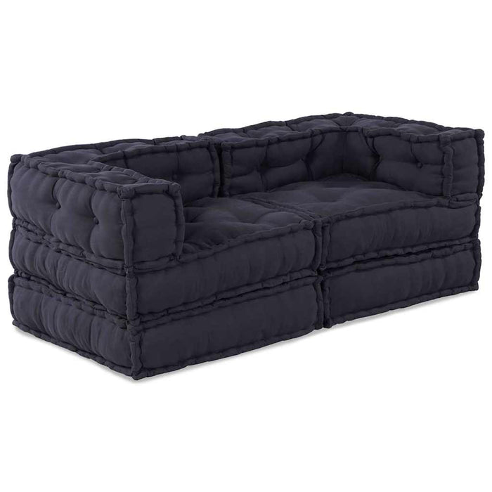 Pernă 2 pcs Antracit 70 x 70 x 54 cm Poliester - WALTI WALTI