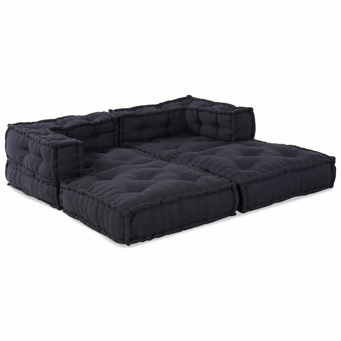 Pernă 2 pcs Antracit 70 x 70 x 54 cm Poliester - WALTI WALTI