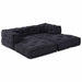 Pernă 2 pcs Antracit 70 x 70 x 54 cm Poliester - WALTI WALTI