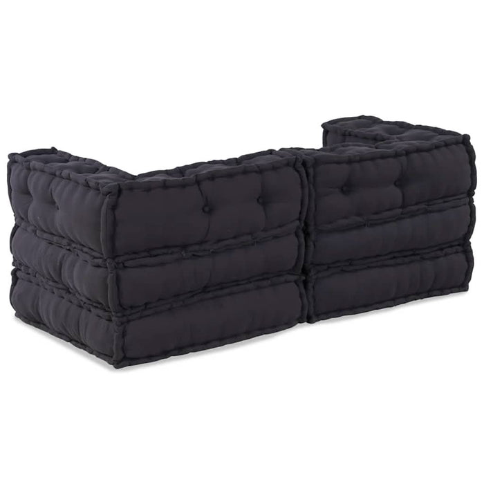 Pernă 2 pcs Antracit 70 x 70 x 54 cm Poliester - WALTI WALTI