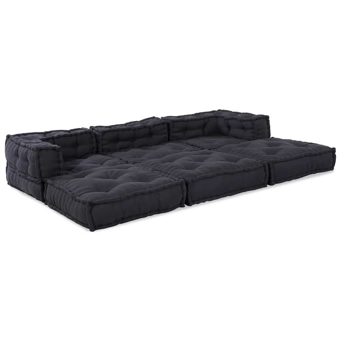 Pernă 3 pcs Antracit 70 x 70 x 54 cm Poliester - WALTI WALTI