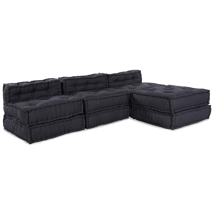 Pernă 4 pcs Antracit 70 x 70 x 54 cm Poliester - WALTI WALTI