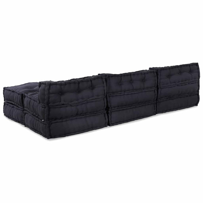 Pernă 4 pcs Antracit 70 x 70 x 54 cm Poliester - WALTI WALTI