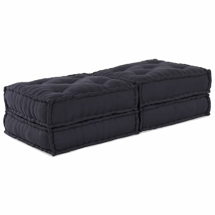 Pernă 2 pcs Antracit 70 x 70 x 36 cm Poliester - WALTI WALTI