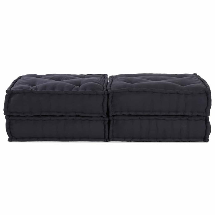 Pernă 2 pcs Antracit 70 x 70 x 36 cm Poliester - WALTI WALTI