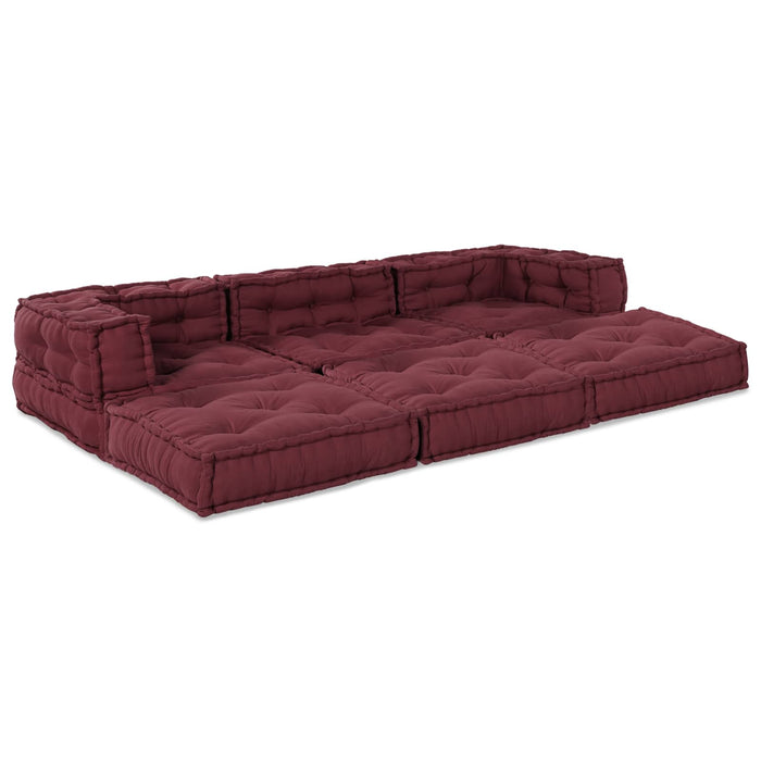 Unitate de canapea modulară 3 pcs Bordo Țesătură WALTI