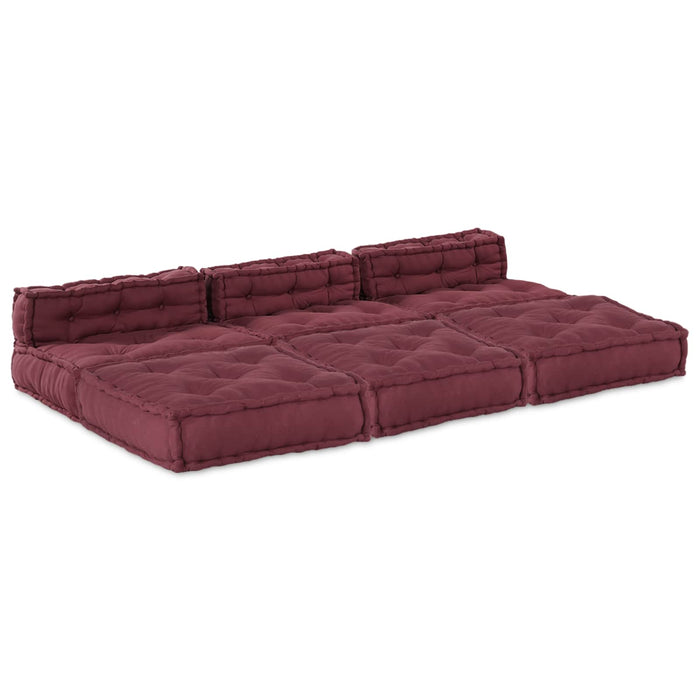 Unitate de canapea modulară 4 pcs Bordo Țesătură WALTI