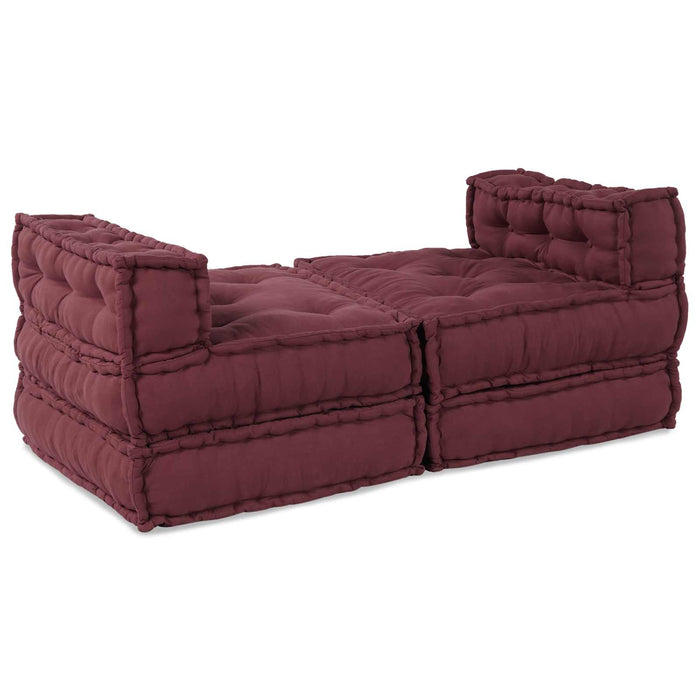 Unitate de canapea modulară 4 pcs Bordo Țesătură WALTI