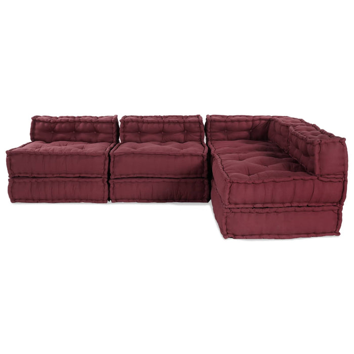 Unitate de canapea modulară 4 pcs Bordo Țesătură WALTI
