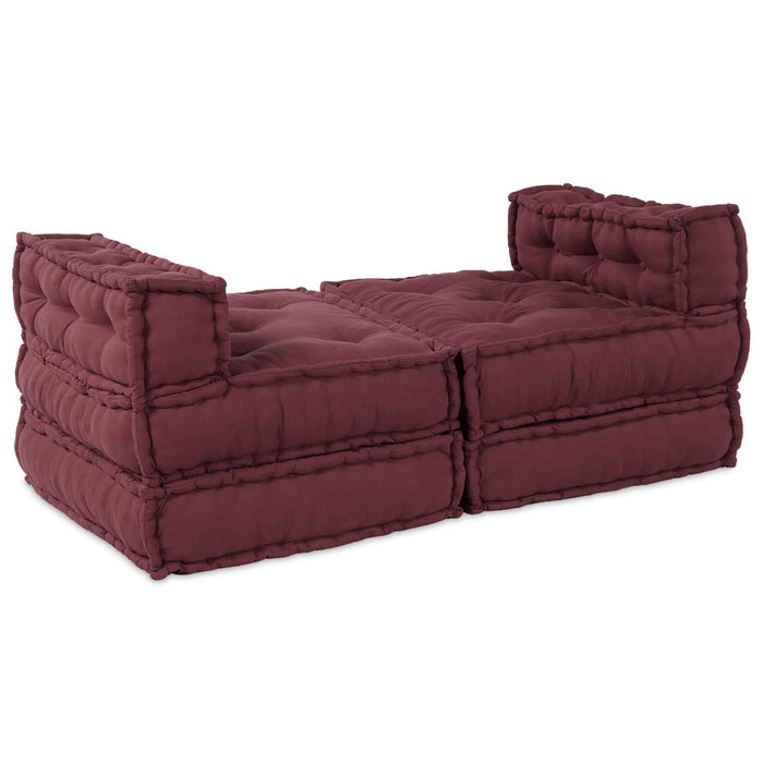 Unitate de canapea modulară 4 pcs Bordo Țesătură WALTI