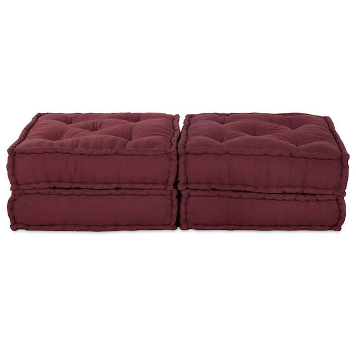 Pernă 2 pcs Roșu 70 x 70 x 36 cm Poliester - WALTI WALTI