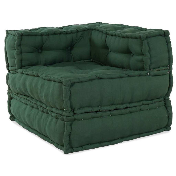 Unitate de canapea modulară 3 pcs Verde Țesătură WALTI