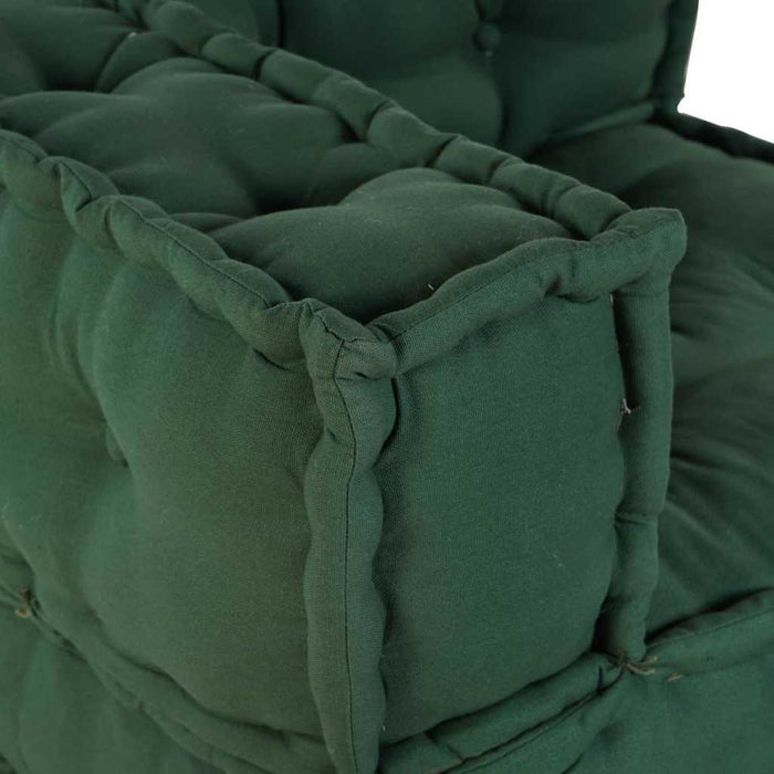 Unitate de canapea modulară 4 pcs Verde Țesătură WALTI