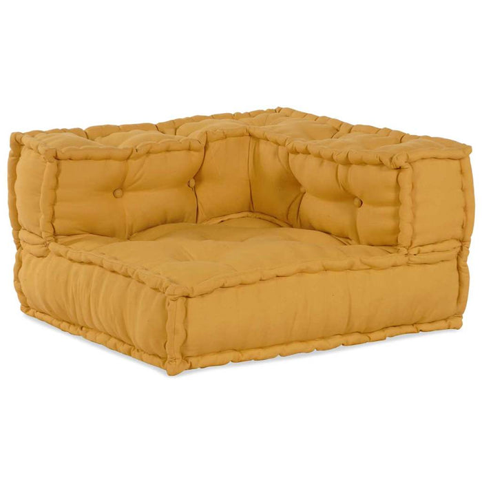 Unitate de canapea modulară 2 pcs Galben 140 x 70 x 56 cm WALTI