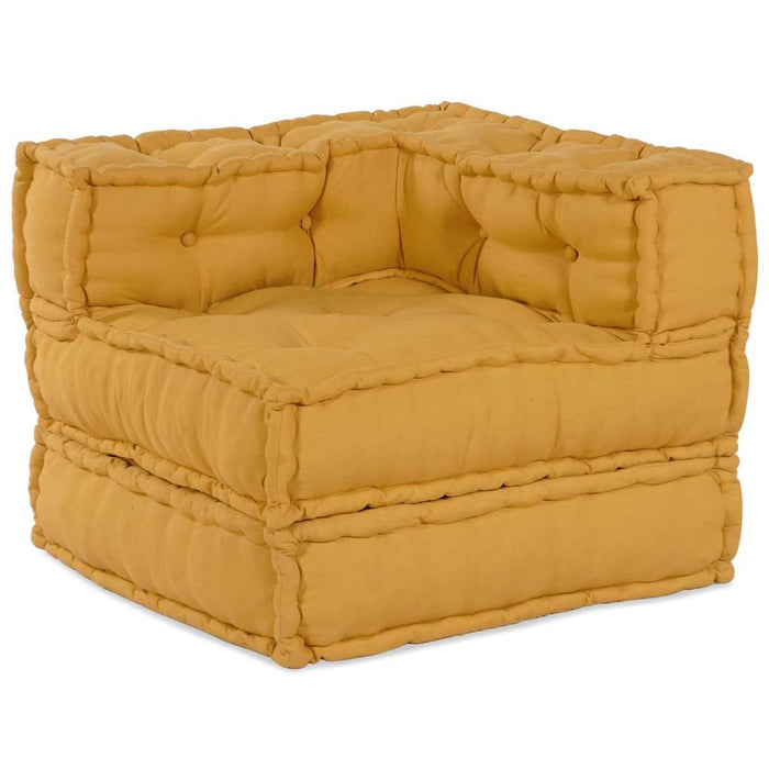 Unitate de canapea modulară 4 pcs Galben Țesătură WALTI