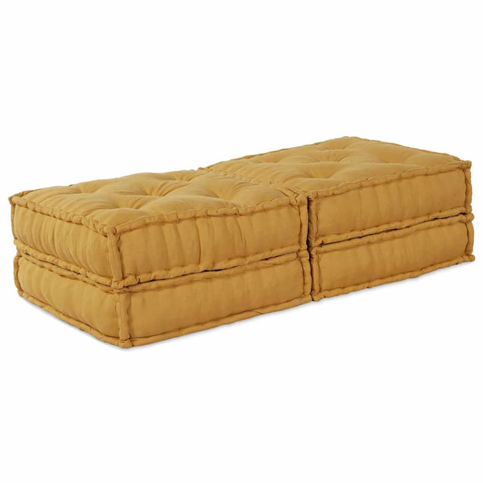 Canapea modulară 2 pcs Galben 140 x 70 x 36 cm țesătură - WALTI WALTI