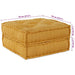 Canapea modulară 2 pcs Galben 140 x 70 x 36 cm țesătură - WALTI WALTI