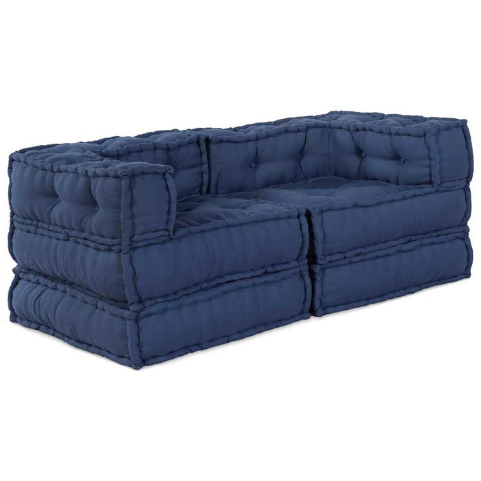Pernă 2 pcs albastru 70 x 70 x 54 cm Poliester - WALTI WALTI