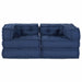 Pernă 2 pcs albastru 70 x 70 x 54 cm Poliester - WALTI WALTI
