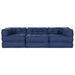 Pernă 3 pcs albastru 70 x 70 x 54 cm Poliester - WALTI WALTI