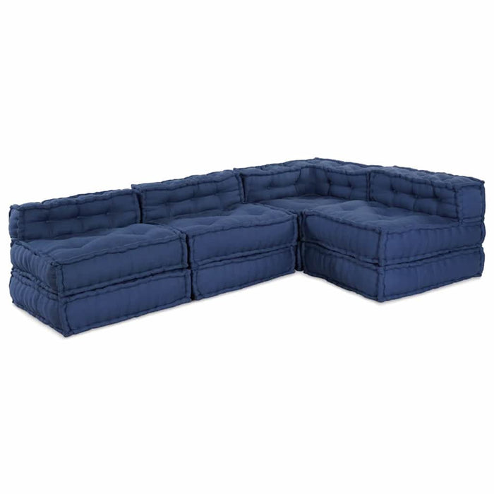 Pernă 4 pcs albastru 70 x 70 x 54 cm Poliester - WALTI WALTI