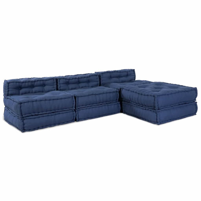 Pernă 4 pcs albastru 70 x 70 x 54 cm Poliester - WALTI WALTI