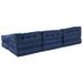 Pernă 4 pcs albastru 70 x 70 x 54 cm Poliester - WALTI WALTI