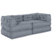 Pernă 2 pcs Gri 70 x 70 x 54 cm Poliester - WALTI WALTI