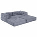 Pernă 2 pcs Gri 70 x 70 x 54 cm Poliester - WALTI WALTI