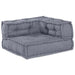 Pernă 2 pcs Gri 70 x 70 x 54 cm Poliester - WALTI WALTI