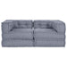 Pernă 2 pcs Gri 70 x 70 x 54 cm Poliester - WALTI WALTI