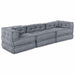 Pernă 3 pcs Gri 70 x 70 x 54 cm Poliester - WALTI WALTI