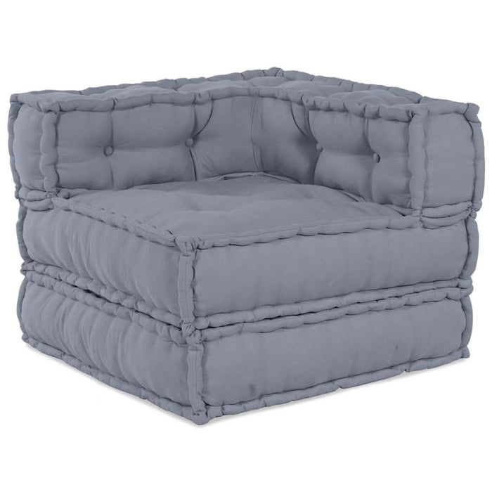 Pernă 3 pcs Gri 70 x 70 x 54 cm Poliester - WALTI WALTI