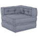 Pernă 3 pcs Gri 70 x 70 x 54 cm Poliester - WALTI WALTI