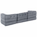 Pernă 3 pcs Gri 70 x 70 x 54 cm Poliester - WALTI WALTI