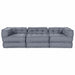 Pernă 3 pcs Gri 70 x 70 x 54 cm Poliester - WALTI WALTI