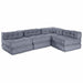 Pernă 4 pcs Gri 70 x 70 x 54 cm Poliester - WALTI WALTI