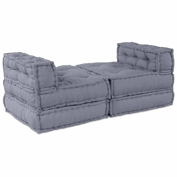 Pernă 4 pcs Gri 70 x 70 x 54 cm Poliester - WALTI WALTI