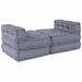 Pernă 4 pcs Gri 70 x 70 x 54 cm Poliester - WALTI WALTI