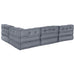 Pernă 4 pcs Gri 70 x 70 x 54 cm Poliester - WALTI WALTI