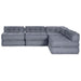 Pernă 4 pcs Gri 70 x 70 x 54 cm Poliester - WALTI WALTI