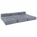 Pernă 4 pcs Gri 70 x 70 x 54 cm Poliester - WALTI WALTI