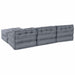 Pernă 4 pcs Gri 70 x 70 x 54 cm Poliester - WALTI WALTI